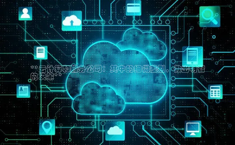意昂4凯捷文心一言**云计算和服务公司：其中的细微差别，做出明智
的决策**