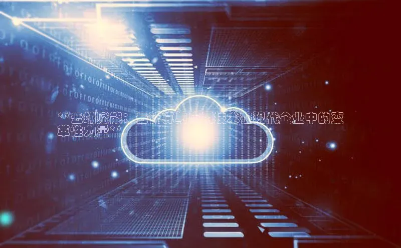 意昂4凯捷体育神思电子**云端赋能：云计算与应用技术在现代企业中的变
革性力量**