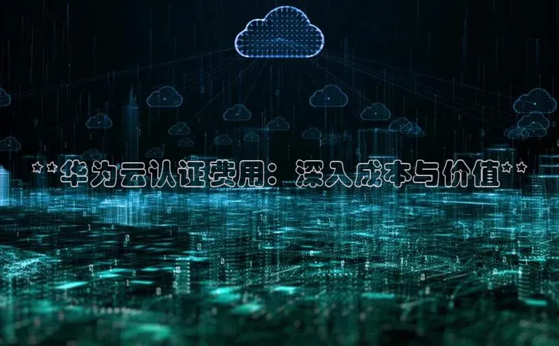 意昂4凯捷体育巴美列捷福**华为云认证费用：深入成本与价值**